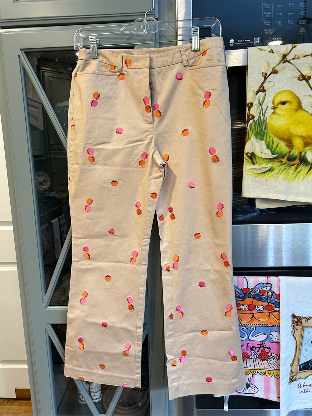 Vintage 4 Lilly Pulitzer Embroidered Acorn Mid Rise Pants